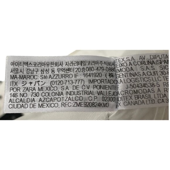 Zara Womens Pants Trouser XXL Ecru Geometric Printed Satin Effect 2761/027 NWT - Picture 10 of 16